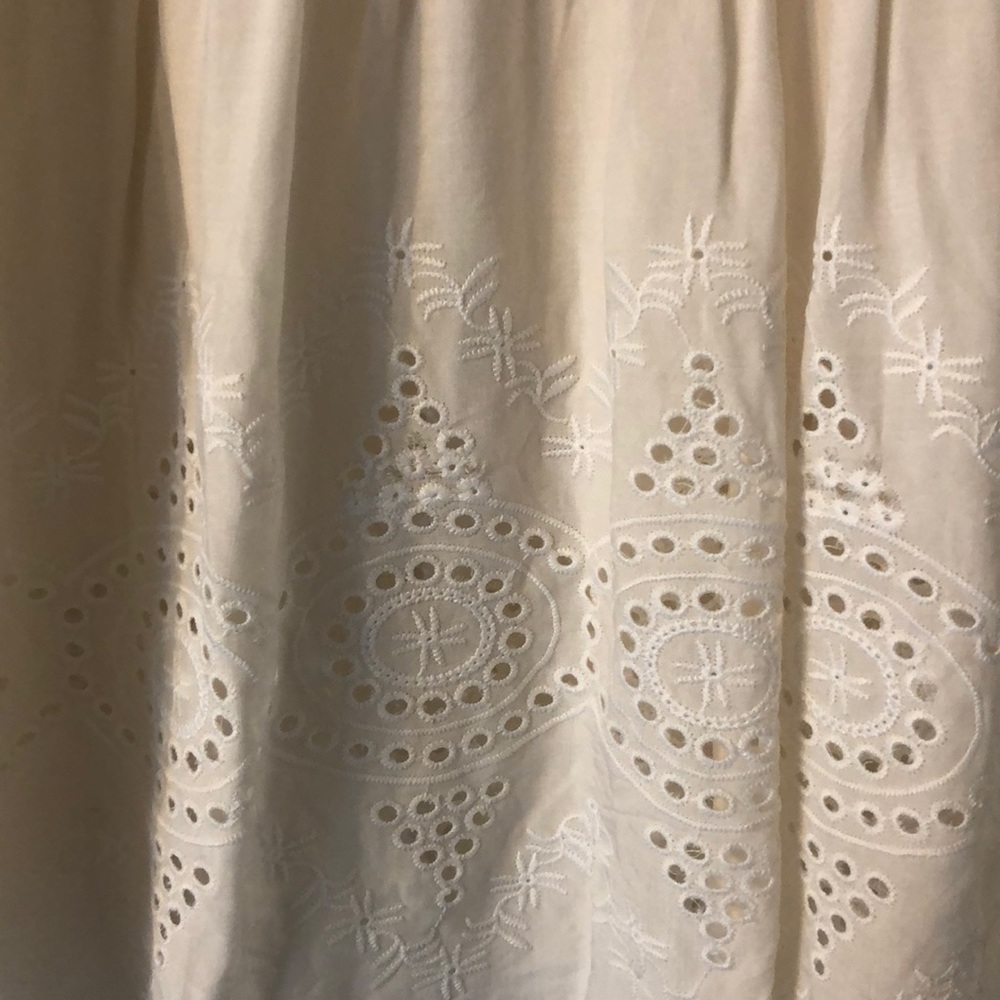 Boho eyelet sleeveless top